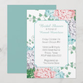 Pastel Hydrangeas Bridal Shower Kaart (Voorkant / Achterkant)