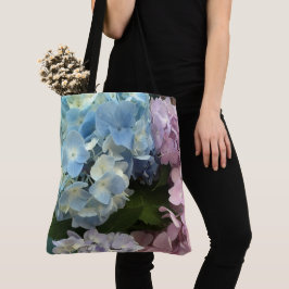 Pastel Hydrangeas Grote Canvas tas