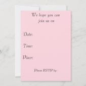 Pastel Hydrangeas in Mason Jar Birthday Invite Kaart (Achterkant)