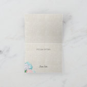 Pastel Hydrangeas Weddenschap Foto Bedankkaart (Binnen)