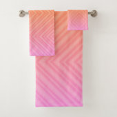  Pastel Hypnotische Diamant Moderne Pop Kunst Bad Handdoek (Insitu)