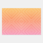 Pastel Hypnotische Diamant Moderne Pop Kunst Inpakpapier Vel (Voorkant)