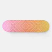  Pastel Hypnotische Diamant Moderne Pop Kunst Persoonlijk Skateboard (Horizontaal)