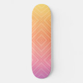  Pastel Hypnotische Diamant Moderne Pop Kunst Persoonlijk Skateboard (Voorkant)