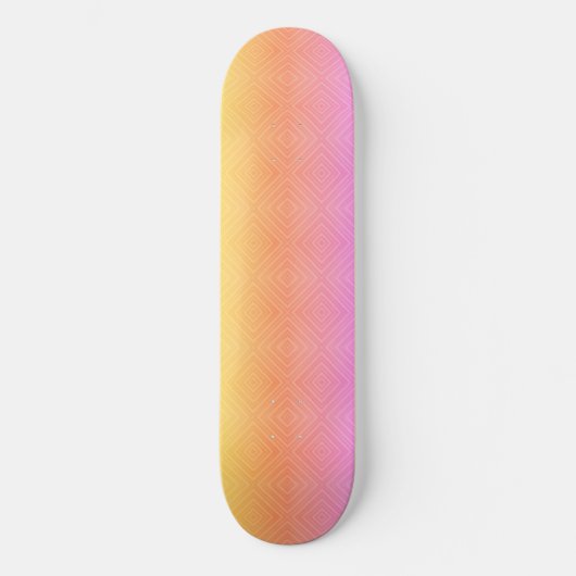  Pastel Hypnotische Diamant Moderne Pop Kunst Persoonlijk Skateboard (Voorkant)