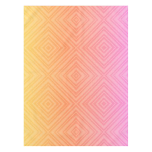  Pastel Hypnotische Diamant Moderne Pop Kunst Tafelkleed (Voorkant)