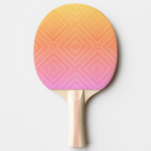 Pastel Hypnotische Diamant Moderne Pop Kunst Tafeltennisbatje