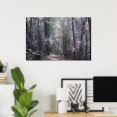 Pastel Ice Coated Forest Hot Springs Mt Trail Poster (Thuiskantoor)