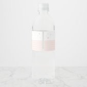 Pastel Ice Cream Birthday Water Bottle Label Waterfles Etiket (Achterkant)