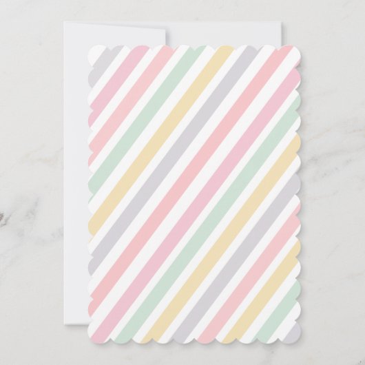 Pastel Ice Cream Cone Verjaardag | Meisje is lief Kaart (Achterkant)