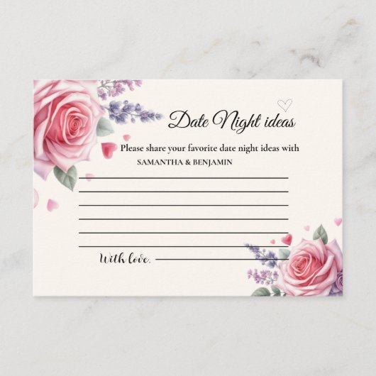 Pastel Ice Cream Date Nachtideeën Vrijgezellenfees Informatiekaartje (Voorkant)