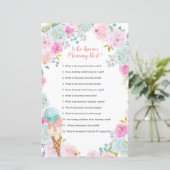 Pastel Ice Cream Floral die mama het beste spel ke (Staand voorkant)