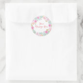 Pastel Ice Cream Floral Waterverf Message Sticker (Tas)