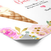 Pastel Ice-crème gebeten voor Baby Poster (Hoek)