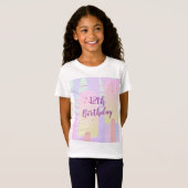 Pastel Ice Pop Ice Cream Birthday T-shirt (Voorkant volledig)
