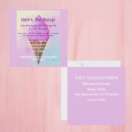 Pastel Ijs Kegel druipen Kaart