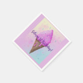 Pastel Ijs Kegel druipen Servet (Hoek)
