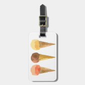 Pastel-ijs-zomersorbet Bagagelabel (Voorkant verticaal)