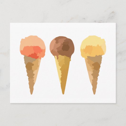 Pastel-ijs-zomersorbet Briefkaart (Voorkant)