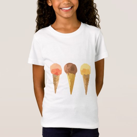 Pastel-ijs-zomersorbet T-shirt (Voorkant)