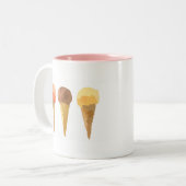 Pastel-ijs-zomersorbet Tweekleurige Koffiemok (Voorkant links)