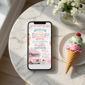 Pastel Ijsauto Verjaardag Kaart