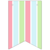 Pastel Ijscremekar Schep Verjaardagsbanner Vlaggetjes (Eerste vlag)