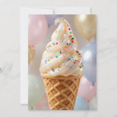 Pastel Ijsfeestje Kaart (Voorkant)