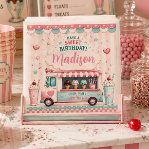 Pastel Ijsje Verjaardagsfeest  Zoete Winkel Servet