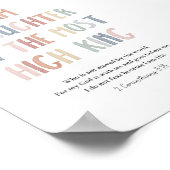 Pastel Ik ben een dochter van de hoogste koning pr Poster (Hoek)