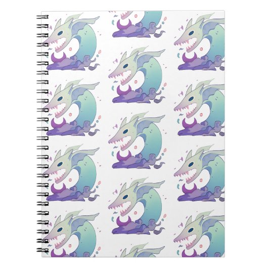 Pastel Illustratie van Zeedier Notitieboek (Voorkant)