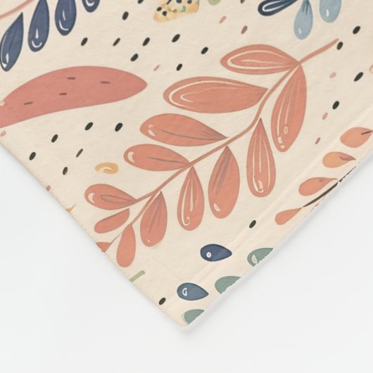 pastel in Boheemse stijl Fleece Deken (Hoek)