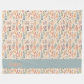 pastel in Boheemse stijl Fleece Deken (Voorkant (Horizontaal))
