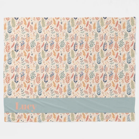 pastel in Boheemse stijl Fleece Deken (Voorkant (Horizontaal))