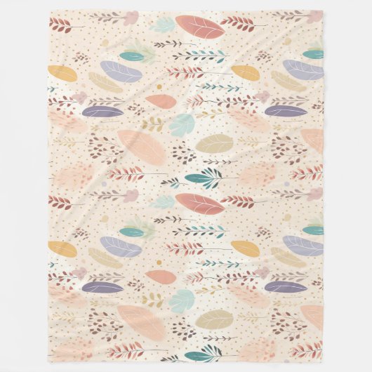 pastel in Boheemse stijl Fleece Deken (Voorkant)