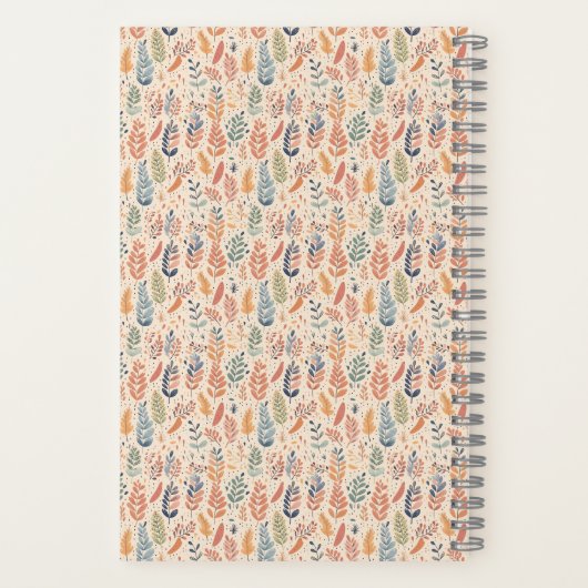 pastel in Boheemse stijl Notitieboek (Achterkant)