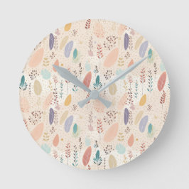 pastel in Boheemse stijl Ronde Klok