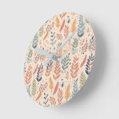 pastel in Boheemse stijl Ronde Klok (Hoek)