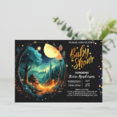 Pastel in de Bossen Boho Baby shower Kaart (Staand voorkant)