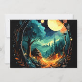 Pastel in de Bossen Boho Baby shower Kaart (Achterkant)