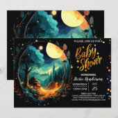 Pastel in de Bossen Boho Baby shower Kaart (Voorkant / Achterkant)