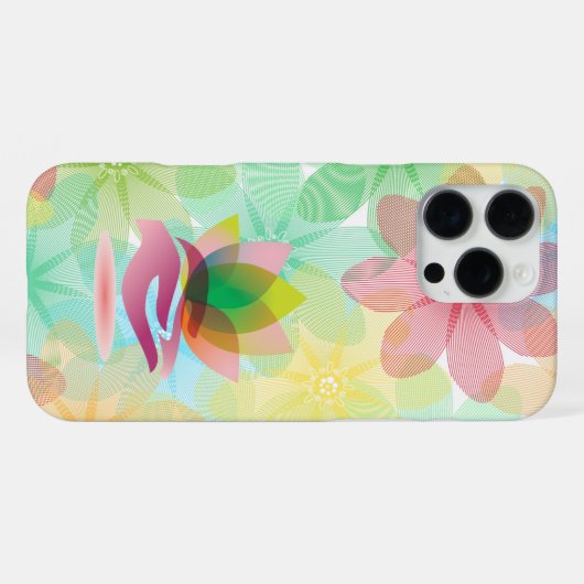 Pastel in de geest iPhone hoesje (Achterkant horizontaal)