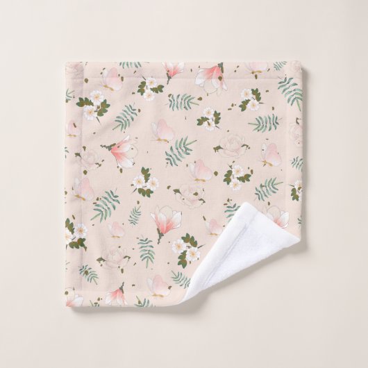 Pastel in de tuin bad handdoek (Wasdoekje)