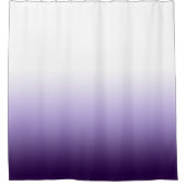 Pastel Indigo Paarse kleurenblokverloop Douchegordijn (Voorkant)