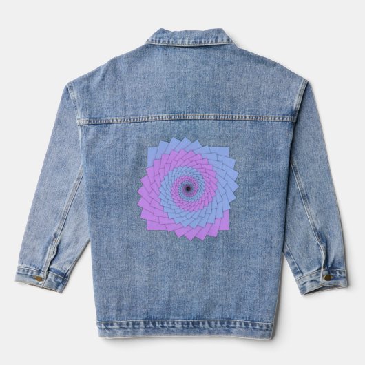 Pastel Infinity Denim Jacket (Achterkant)