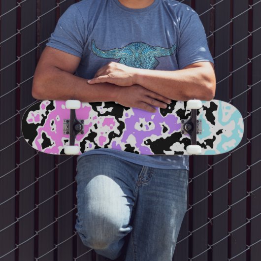 Pastel Inktvlek 2 Persoonlijk Skateboard (Buiten 3)