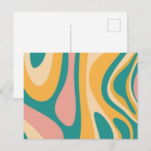 Pastel Inspiés uit de jaren 70 Briefkaart (Voorkant / Achterkant)