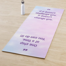 Pastel Inspirerend Quote Yoga Mat