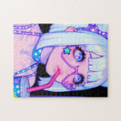 Pastel Internet Girl Star Bril Legpuzzel (Horizontaal)