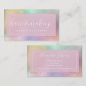 Pastel Iridescent Folie Visitekaartje (Voorkant / Achterkant)